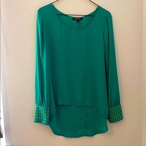 Green flowy Blouse
